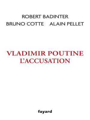 cover image of Vladimir Poutine, l'accusation